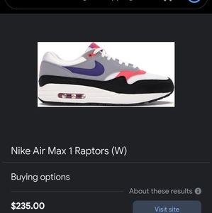 Nike Air Max 1 Raptors 11 (W)